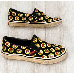 Buc-ees Shoes Slip-on Sneakers Beaver Logo Print Mens 6 See Photos For Size